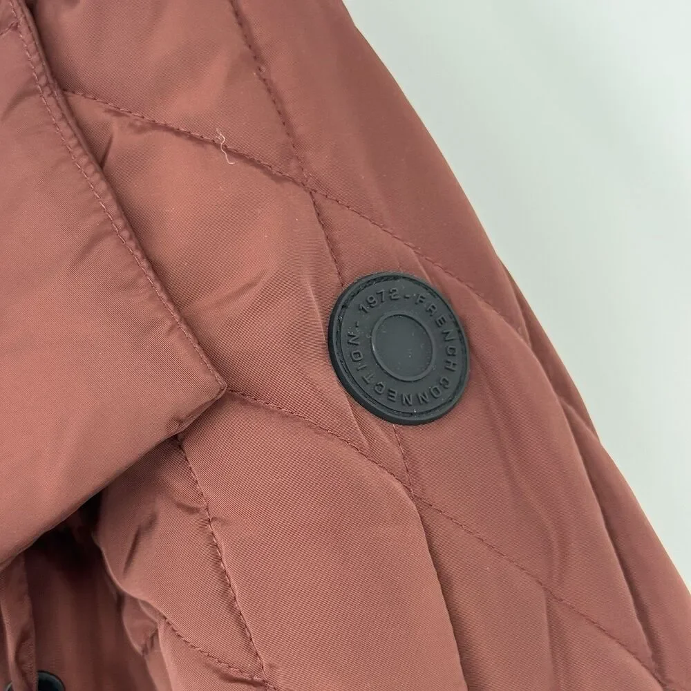 FRENCH CONNECTION Quilted Barn Jacket - Barn Red Size 4 US NWT - Picture 9 of 11